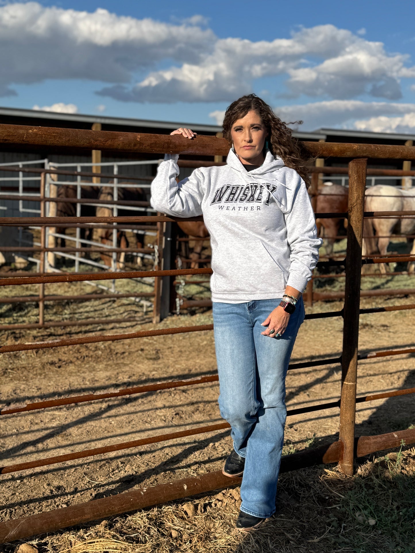 Whiskey Weather Ash Gray Hoodie