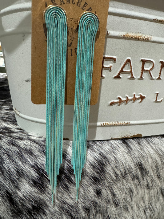 Best selling! Elegant Turquoise, and Gold Earrings