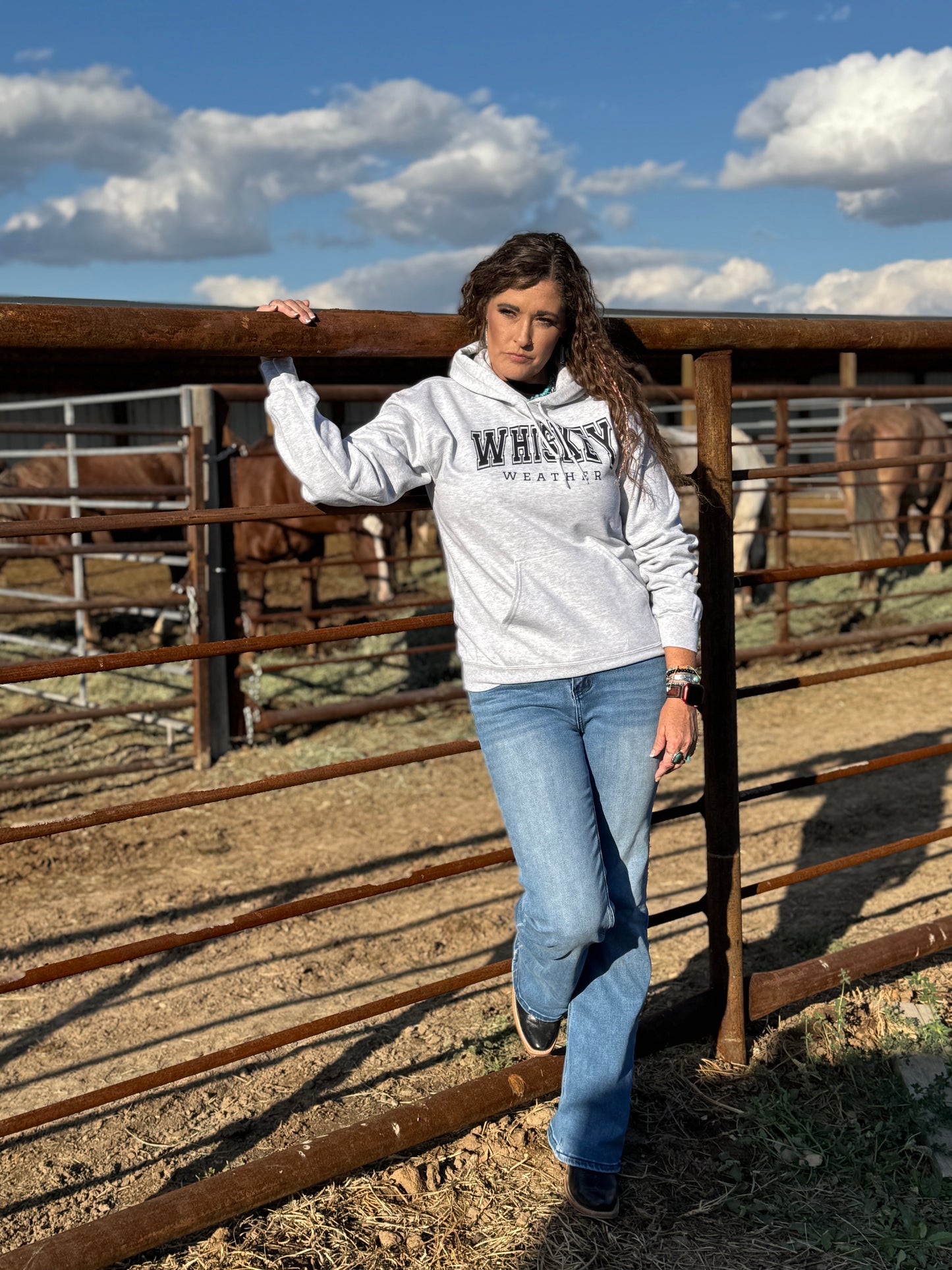 Whiskey Weather Ash Gray Hoodie