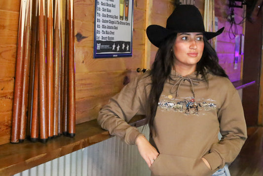 Riding the Range Brown Hoodie