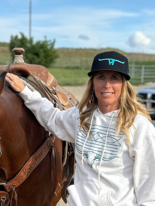 Black and Turquoise Cactus Alley Hat