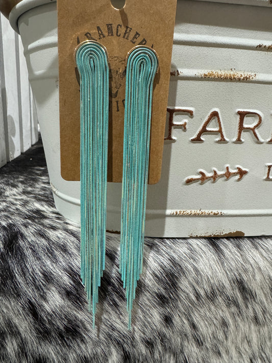 Best selling! Elegant Turquoise, and Gold Earrings