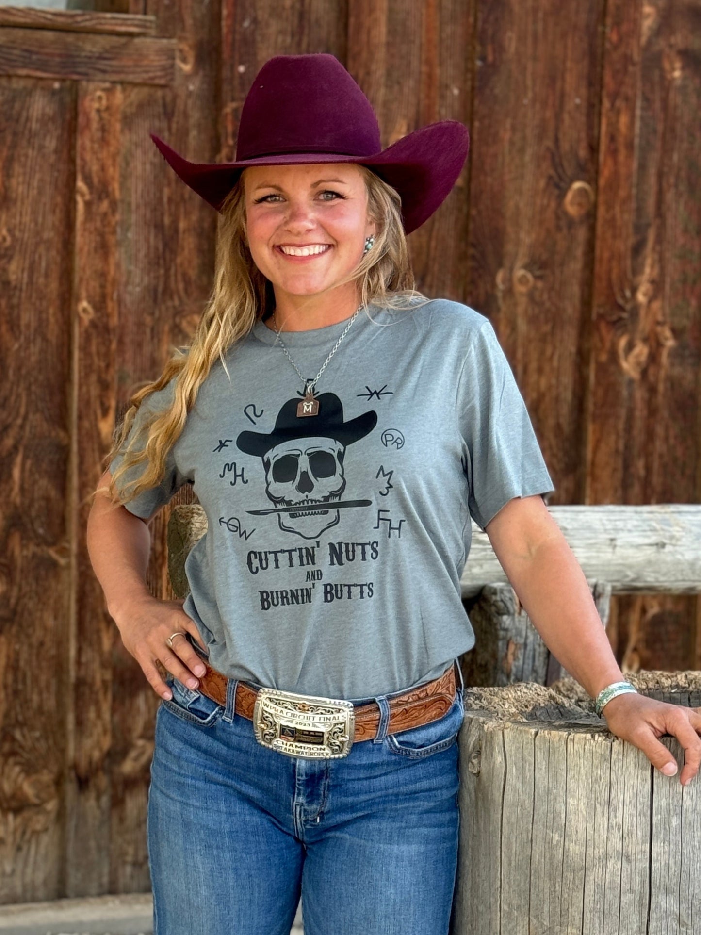 The Branding Tee - Cutting nuts and burning butts!