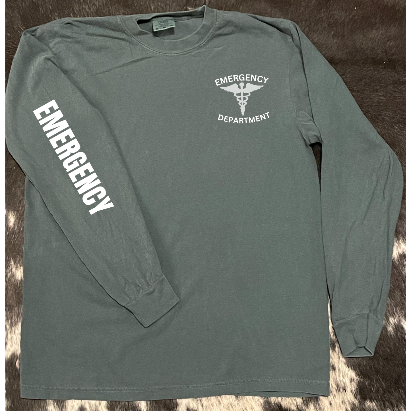 Long Sleeved ER with Idaho - Comfort Colors "Blue Spruce"